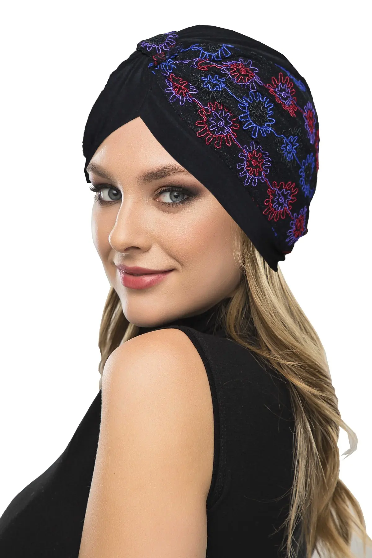 2022 New Fashion Authentic On Black Ready Made Turban Hijab Bonnet Scarf Cancer Cap Special Women Product Beret Muslim Liner Chemo All Season Rib Lame Pearl Bead Custom Design