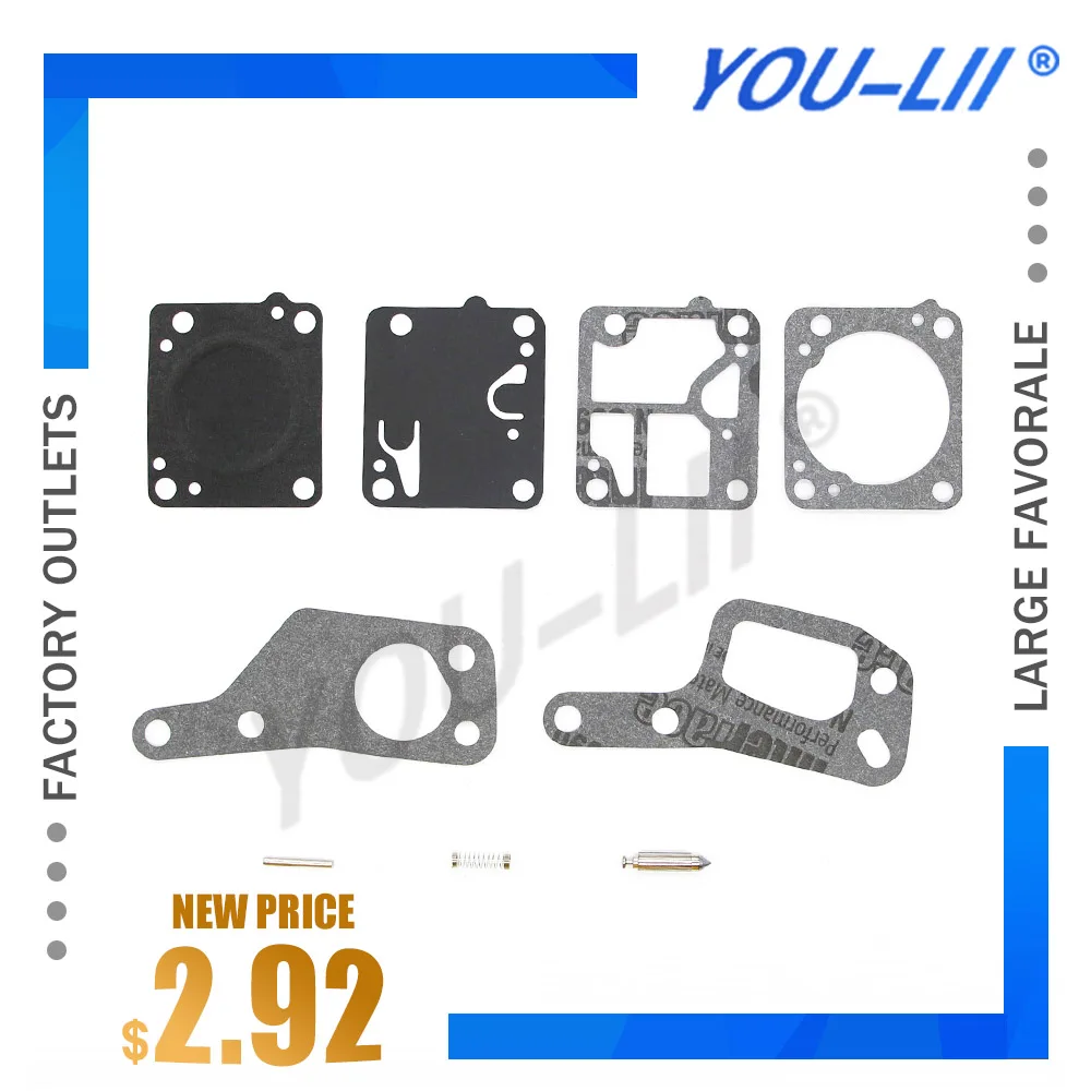 

YOULII M1M7 For ZAMA M1-M7 RB19 Carb Kit McCulloch Chain Saw Mini Mac 110 120 130 140 Carb NEW DI 40080