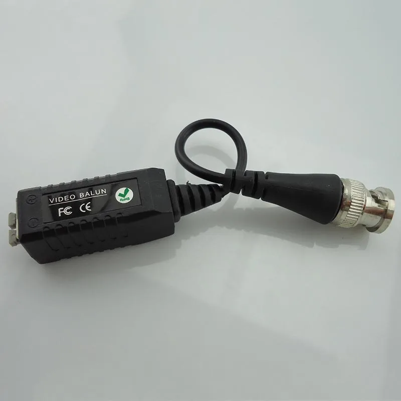 5/10 Đôi Tăng Cường Xoắn Bnc Camera Quan Sát Video Balun Thụ Động Âm Thanh Máy Thu Phát Utp Balun Bnc Thư Cat5 camera Quan Sát Cáp L19