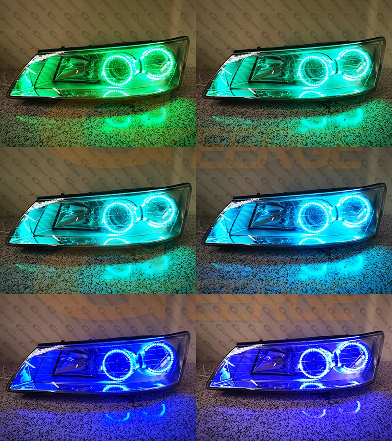 sonata v nf pre facelift 2005 2006 2007 bt app rf controle remoto multi-cor rgb led anjo olhos kit halo anéis