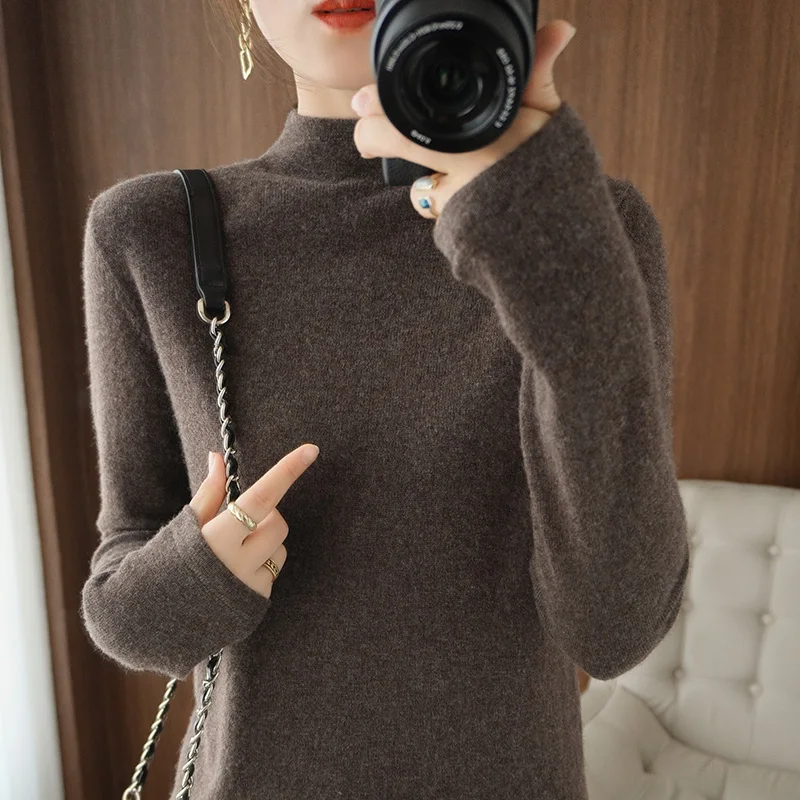 Autumn Winter Basic Sweater Woman Cashmere Knitted Solid  Women Pullover Soft Casual Jumper