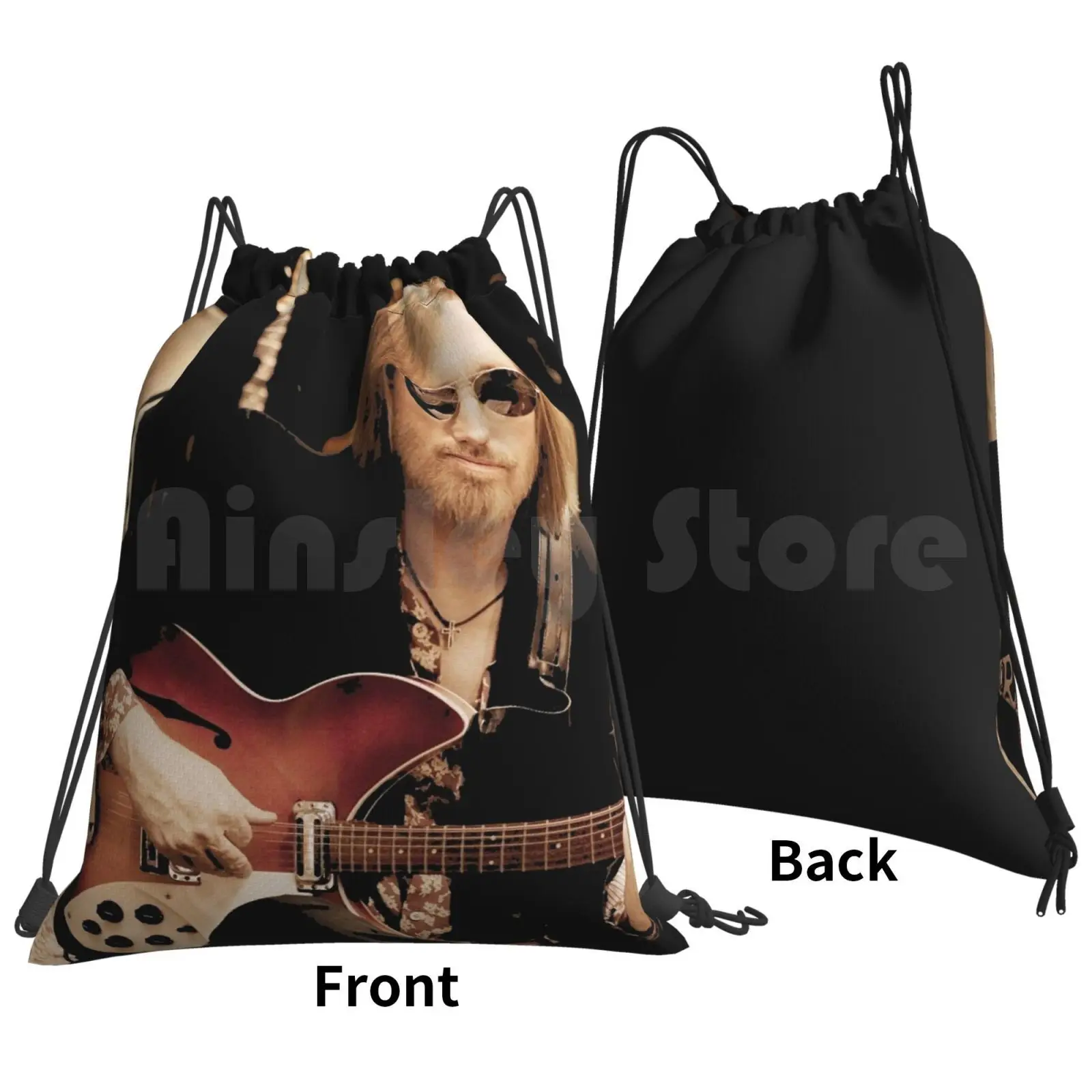 Trionc Show Tom Live Concert Music Backpack Drawstring Bag Riding Climbing Gym Bag Tour Logo American World Cover