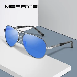 MERRYS DESIGN Men Classic Aluminum HD Polarized Pilot Sunglasses Aviation Frame For Driving UV400 Protection S8725