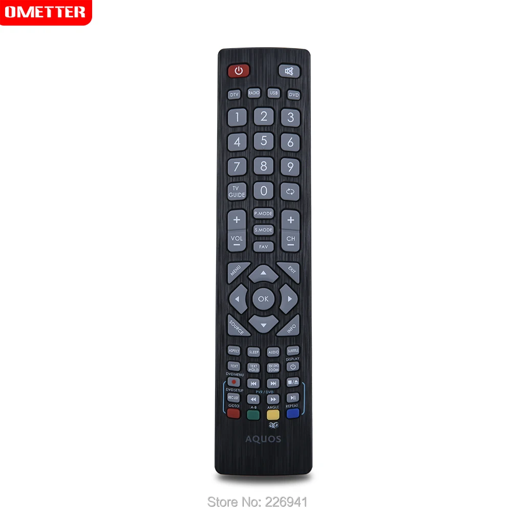 SHW-RMC-0103 Remote Control for Sharp Aquos Smart TV LC-32CFE5200E LC-40CFE5200E LC-43CFE5200E LC-32HG3141K LC-40FG3241K LC-22CF