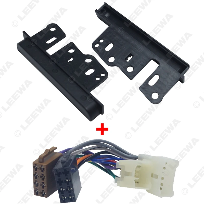 

LEEWA 5X Car Radio Stereo Conversion Wiring Harness From ISO To For Toyota Original Radio Stereo Head Units Comes With Bracket