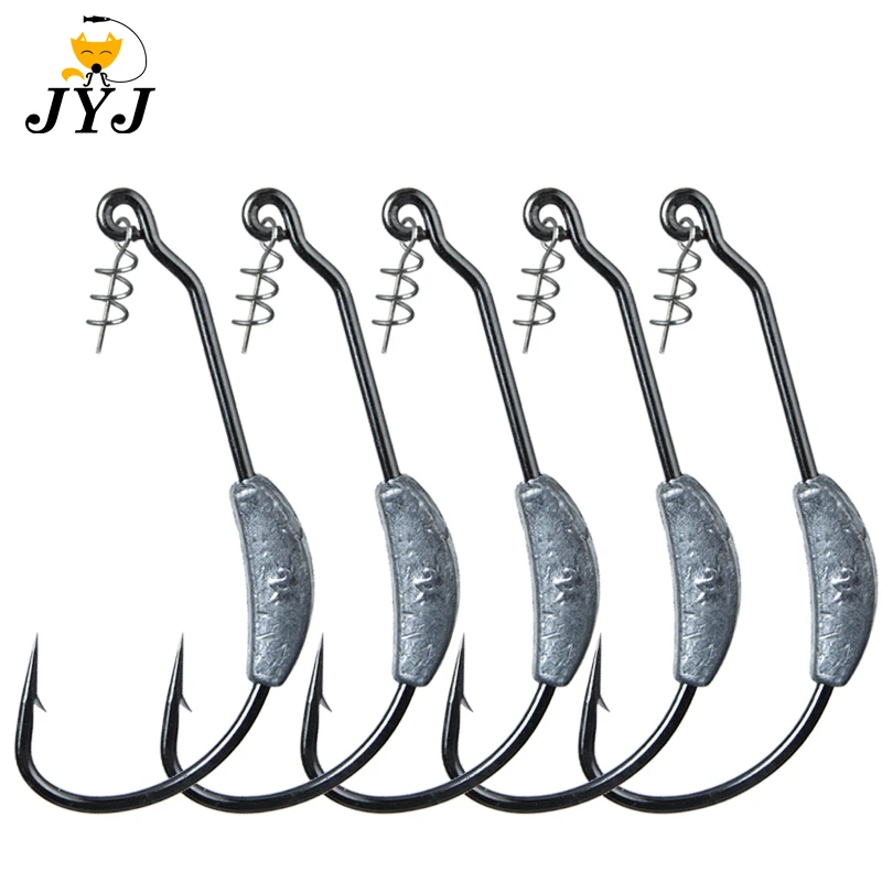 Exposed Jig Crank Head Barbed Hook 2g 2.5g 3g 4g 5g 7g 9g Crank Offset Fishing Hook Fish Hooks Fit for Texas Rigs Fishing Tackle