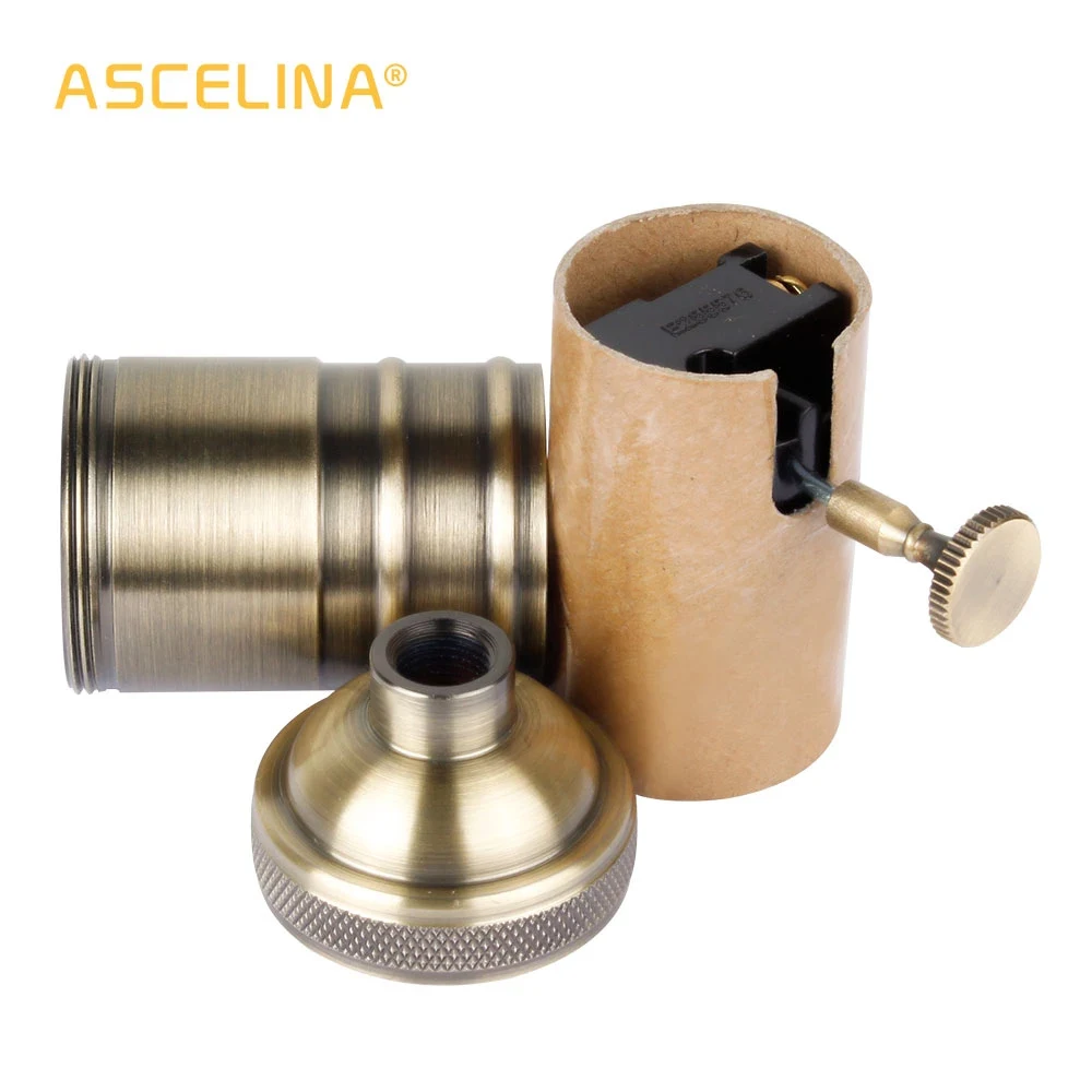 ASCELINA Vintage Lamp Base fitting E27 socket base DIY led lamp holder lighting accessories for chandeliers light bulb Socket