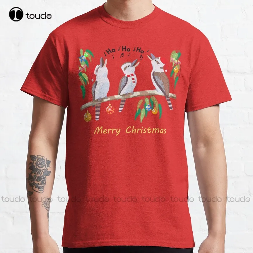 

Kookaburras Australian Christmas Carols Classic T-Shirt Short Sleeve Shirts For Women Custom Aldult Teen Unisex Xs-5Xl New