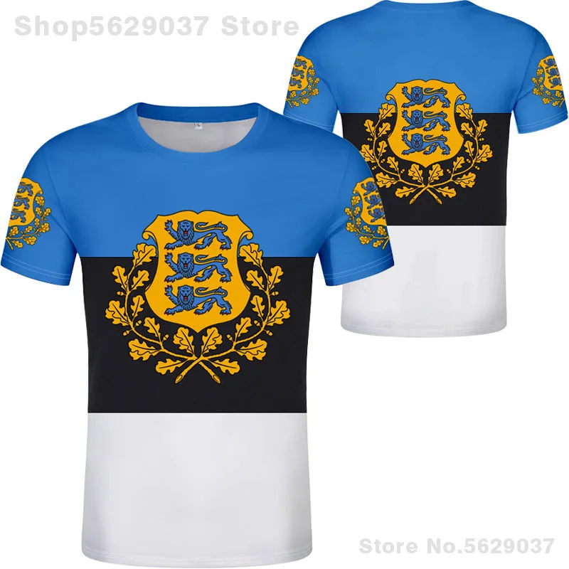 ESTONIA t shirt diy free custom made name number est t-shirt nation flag ee estonian print photo estonians eesti college clothes
