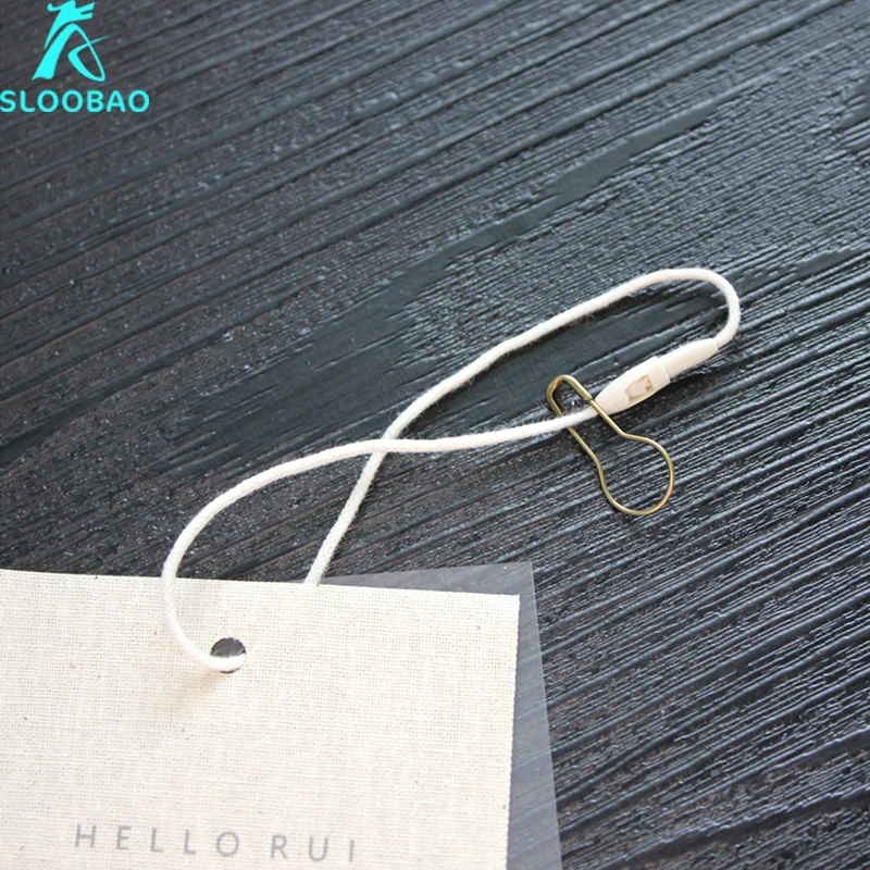 Canvas Linen Cotton Tag Custom Clothing Pvc Soft Glue Transparent Litmus Paper Canvas String Gourd Pin Mqq 50PCS