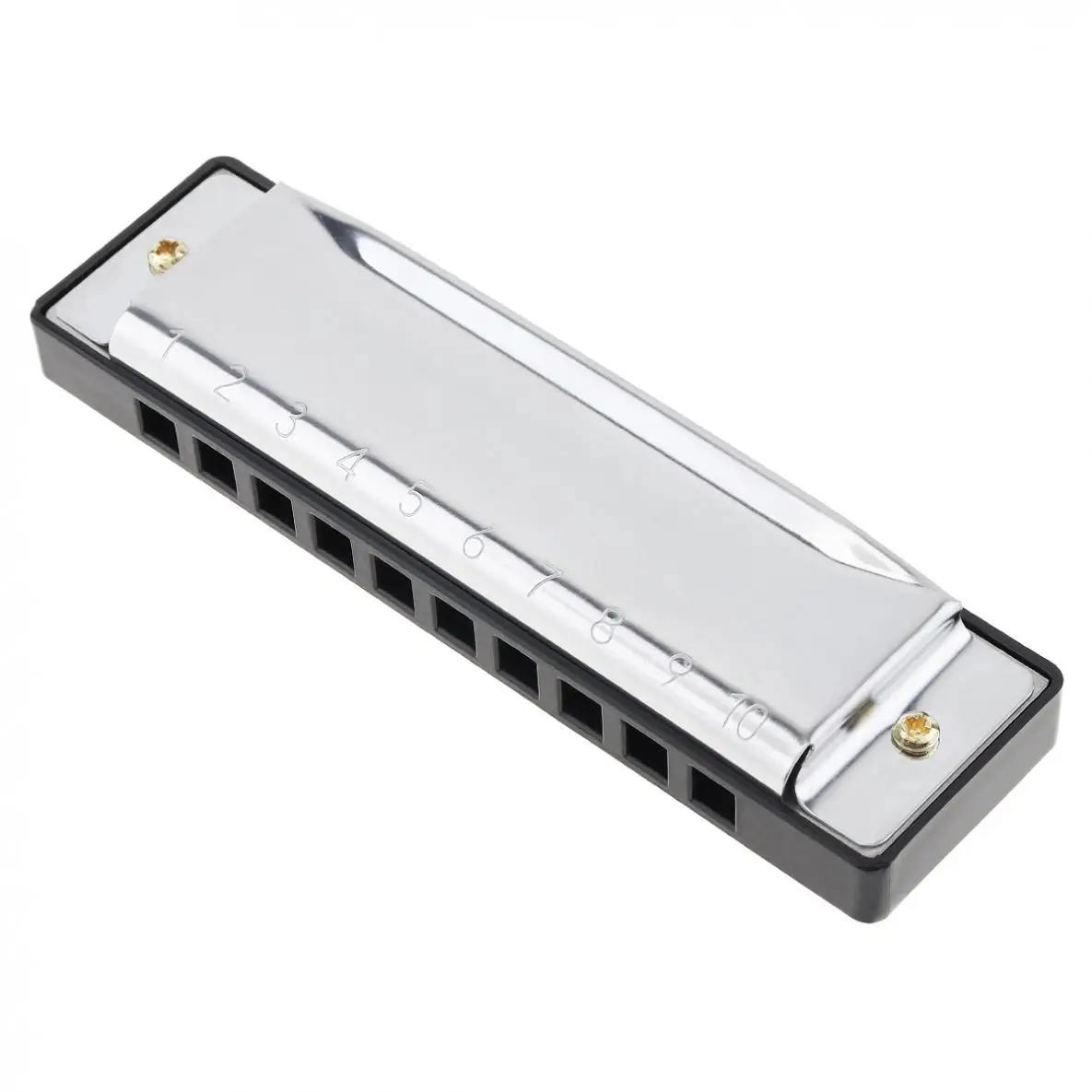 10 Holes Professional Blues Harmonica Musical Instrument High Quality Stainless Steel Mouth Organ for Children Gifts