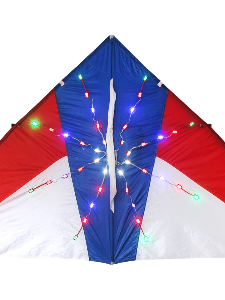 Aquilone a led triangolo aquilone divertimento all'aria aperta grande aquilone Delta linea singola triangolo colorato aquiloni volanti per audlts