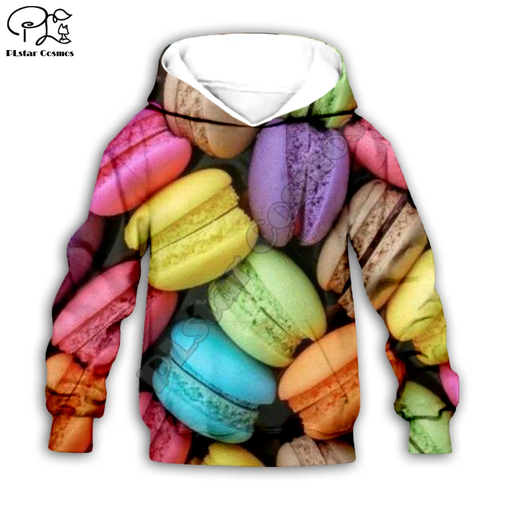 

Kids Pullovers 3D Sweatshirts Hoodies baby girl clothing t shirts colorful Macaron Print family matching outfit Casual pants