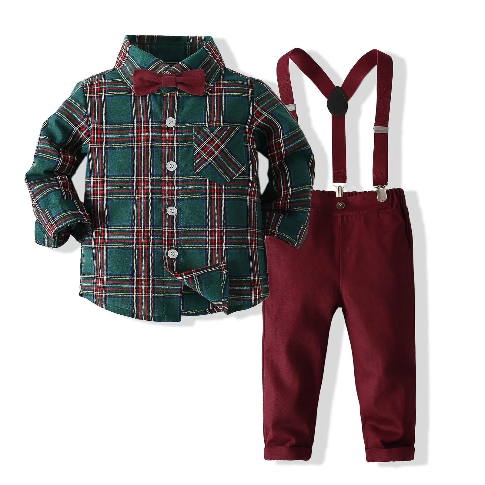 

2022 Spring Kids Boy Clothes Set 3 Pieces Suits Coat+Plaid Shirt+Jeans Children Little Casual Boys Clothing Sets 2-5 Years