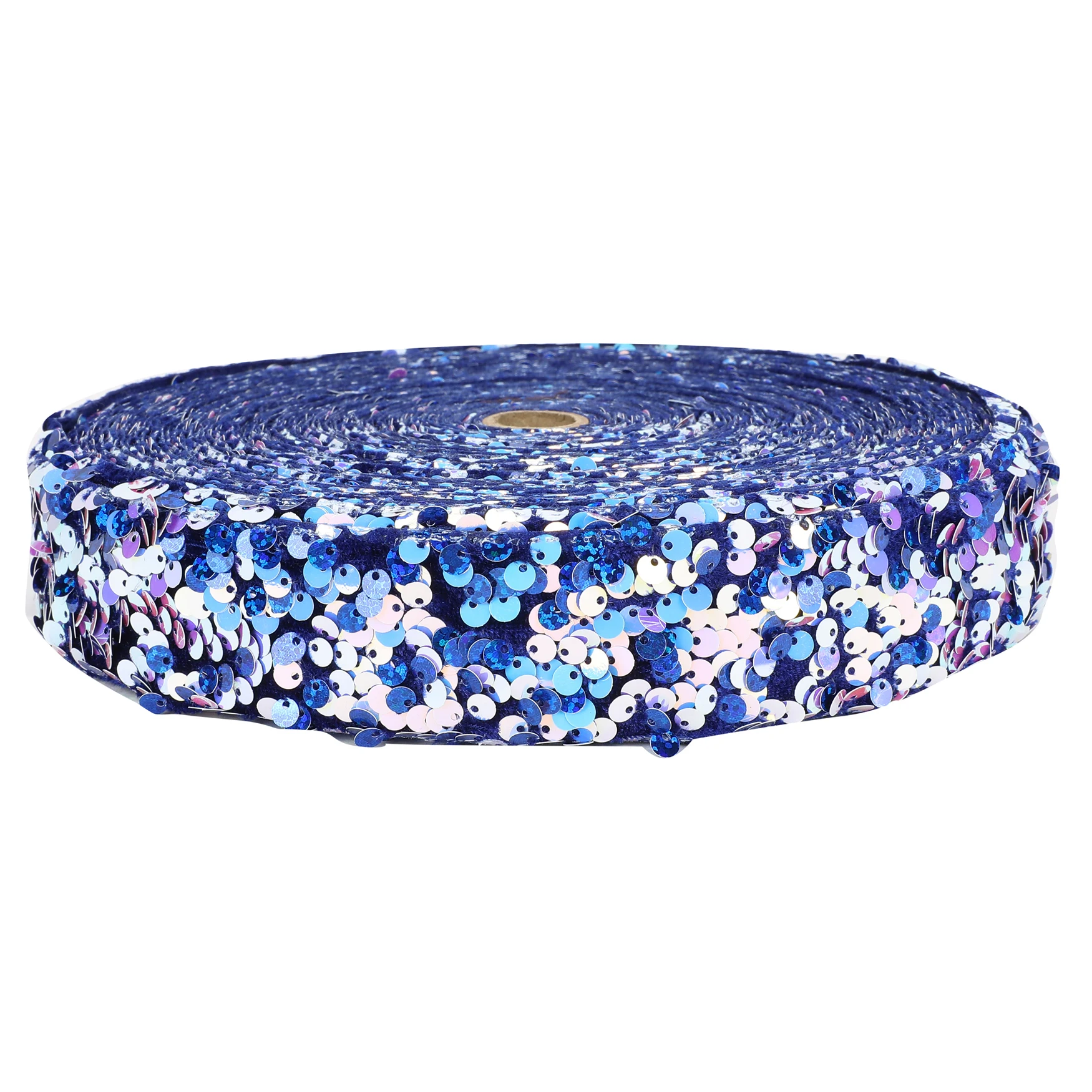 [HSDRIBBON] 38MM HSD-Genuine Series colorful Sequin Velvet Sequin Ribbon 25Yards/Roll