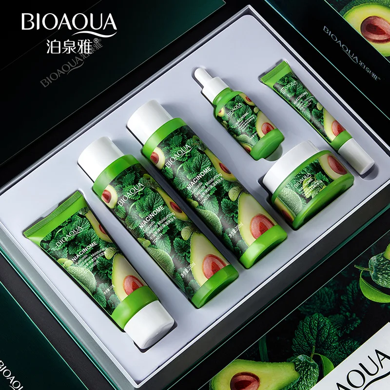 

Bioaqua Avocado play embellish wet suit hydrating relaxed and fade out black rim of the eye skin care cosmetic boxes