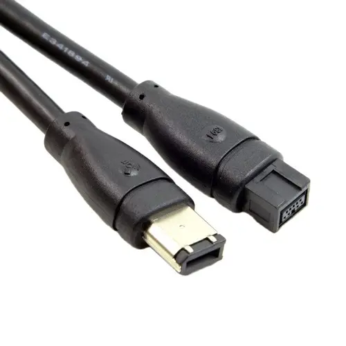 Imagen 2 del producto 9 PIN / 6 PIN BETA FireWire 800 1394 FireWire 400 9-6 Cable IEEE 1394B 1,8 m 6FT 180 cm Negro 3 m 5 m