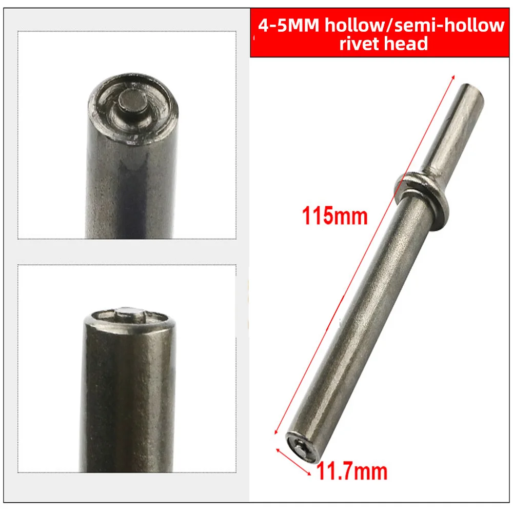 Pneumatic semi-hollow rivets impact head,pneumatic rivet Impact head Pneumatic Air Hammer Bits Pneumatic Air Hammer Heads