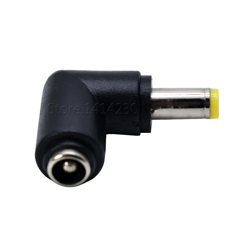 2PCS DC Power Converter Plug 5.5x2.5mm Female turn to 90 Degree 5.5x2.5mm Male Adapter Connector