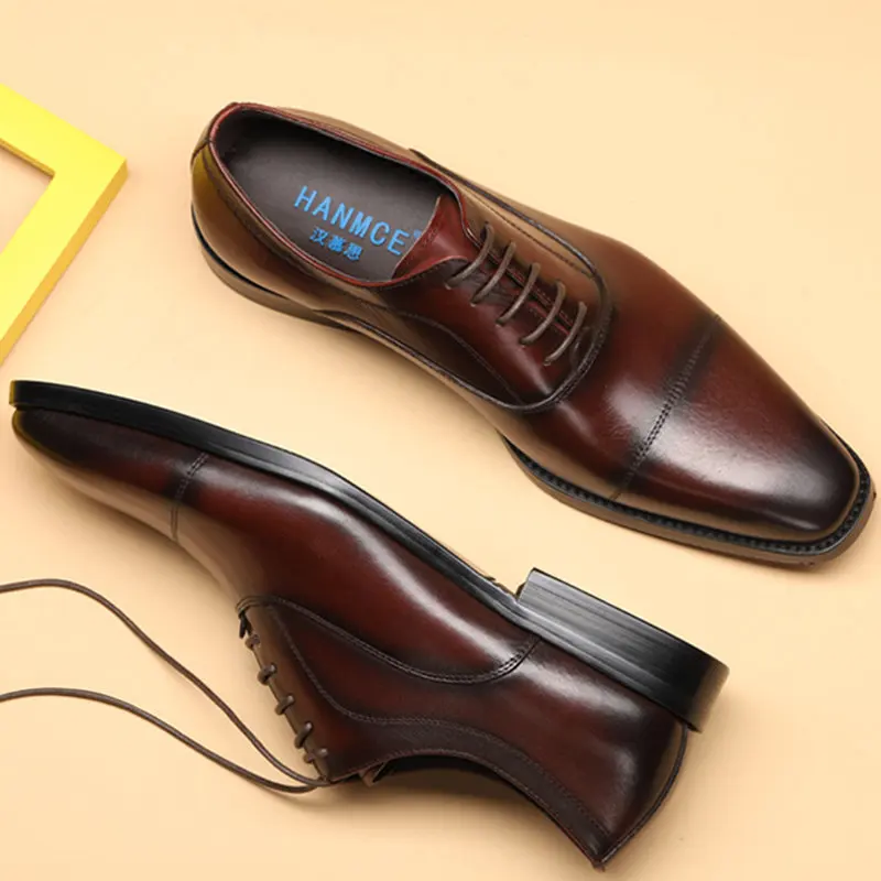 2020 Men leather shoes casual genuine leather fashion designer luxury high quality Men Brogue Shoes