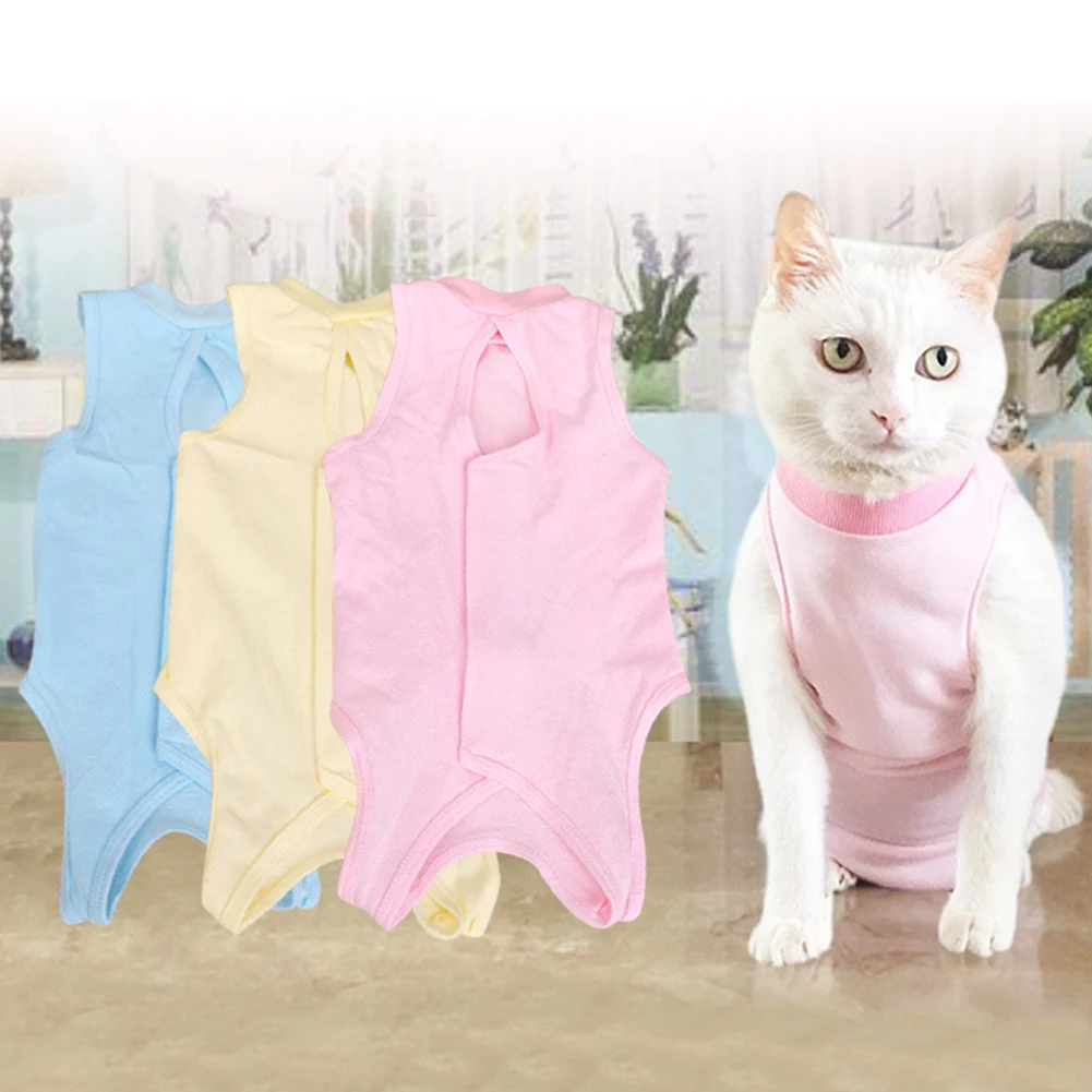 Gran oferta, recién llegado, traje de desmame de recuperación para gatos domésticos, chaleco elástico transpirable, ropa para heridas, venta al por mayor, triangulación de envíos