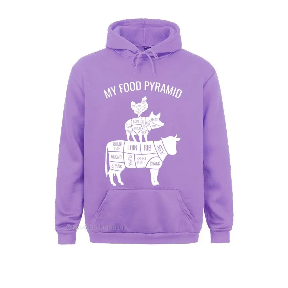 My Food Pyramid Funny Carnivore Cow Pig Chicken Pullover Hoodie Sweatshirts Cheap Long Sleeve Summer Young Hoodies Hoods Fall