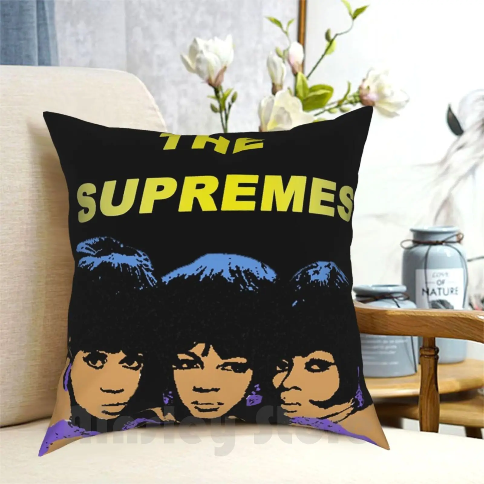 The Pillow Case Printed Home Soft DIY Pillow cover The Motown Music Diana Ross Queen Pop Flo Ballard Mary Love