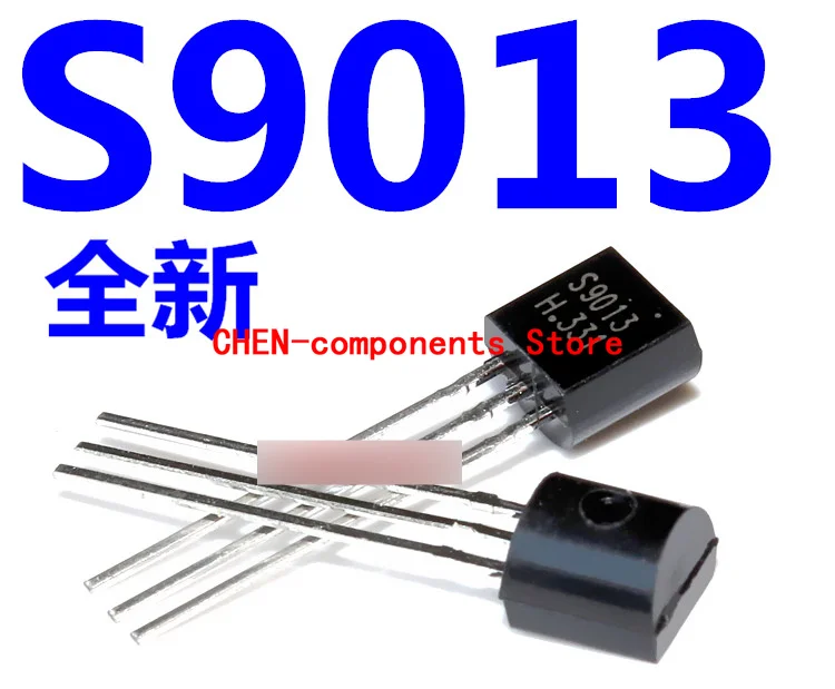 100pcs Transistor S9013 TO-92 0.5A/40V NPN