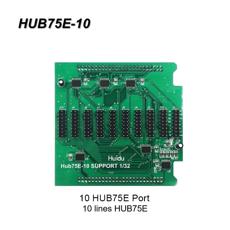 huidu HUB-75E full color adapter board for advertising led video big led screen HUB12-16 HUB75E-5 HUB75E-10 HUB75B-8 HUB08-8