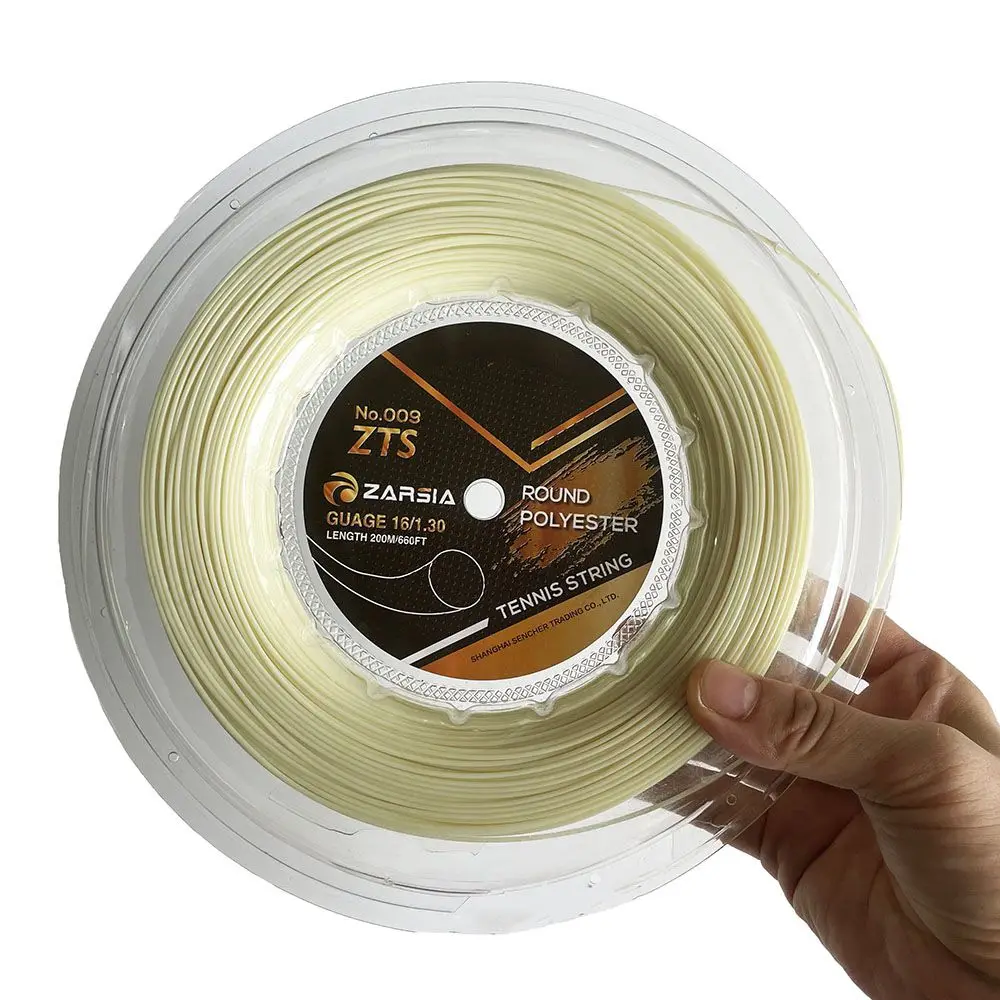 (200m/Reel) Echtes ZARSIA Taiwan Runde Form Polyester Tennis string 1,30mm Durable Tennis Schläger String