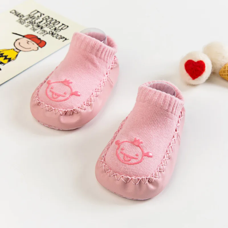 New born Baby Socks With Rubber Soles Infant Baby Girls Boys Autumn Winter Kids Floor Socks Shoes Anti Slip Soft Sole Sock