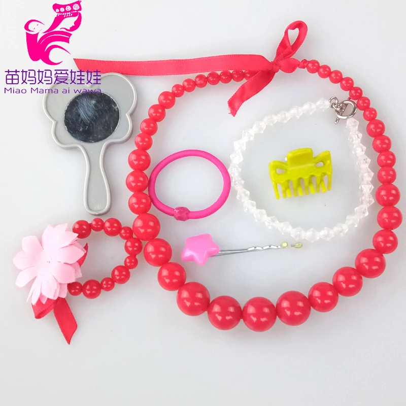 Baby Doll accessories study set 18 Inch Doll camera mp3 cooking set doll toys watch Girl new year Gift