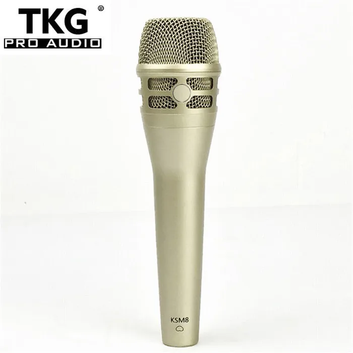 

Top Quality wired dynamic cardioid KSM8 Professional Live Vocals Dynamic Wired Microphone Karaoke Microfono Mike Mic