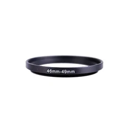 46mm-49mm 46-49 mm 46 to 49 Step Up Lens Filter Metal Ring Adapter Black