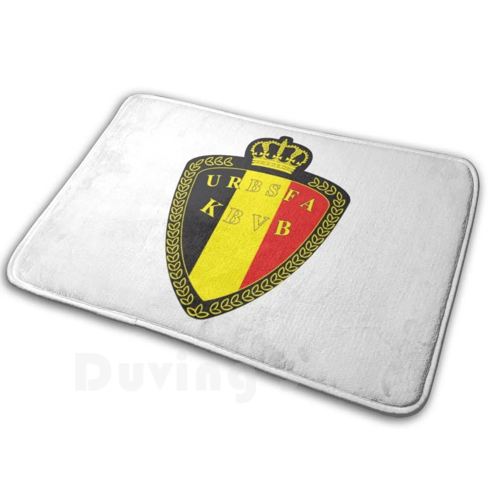 

Belgium Carpet Mat Rug Cushion Soft Belgium Football Soccer Emblem Wk Logo