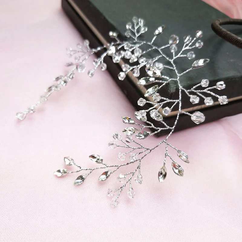 Vrouwen Hoofdbanden Haar Sieraden Bruiloft Haar Accessoires Voor Vrouwen Strass Parel Hoofdband Bruid Tiara Haarbanden Accessoires