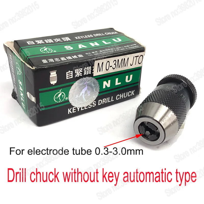 EDM Electrode Drill Keyless Chuck JTO 0-3mm Type Electrode tube for Electrode Drilling Machine