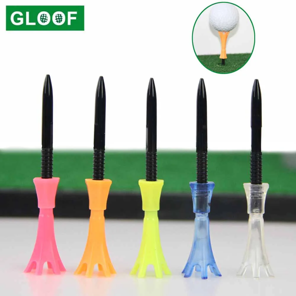 80mm Golf Tees Accessories Training Aids Golf Ball Holder Plastic Height Adjustable Golfing Tees Outdoor Sports Accessories