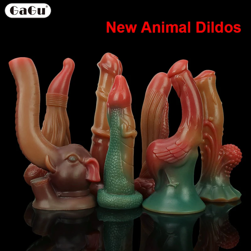 Realistic Multi-style New Animal Dildo Soft Silicone Horse Dragon Big Penis Sex Toys For Couples Female Masturbation Adult Games