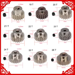 Tooth Teeth Pinion Gears HSP 1:10 18T 19T 20T 21T 22T 23T 24T 25T 26T 29T for RC Car 0.6 Aperture 3.175 mm Parts HPI Speed Axial