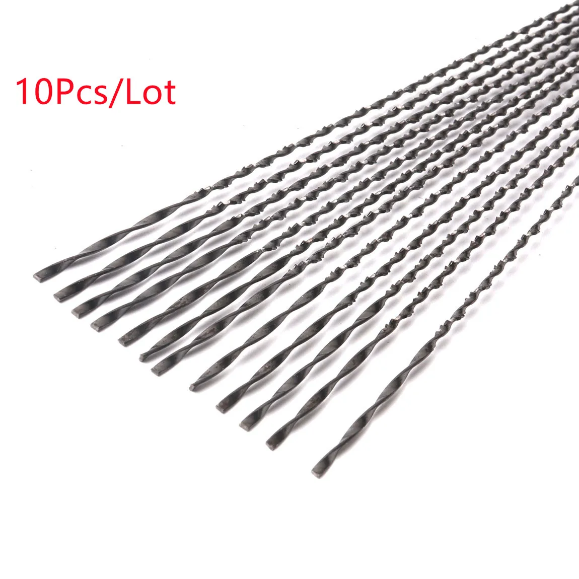 10Pcs 130mm 2#/3#/7#/8# Scroll Saw Blades Spiral Teeth Wood Saw Blades Steel Wire Metal Cutting Hand Craft Tools For Carving