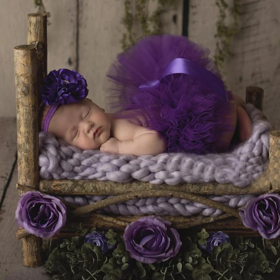 Fluffy Sunflower Tutu Set Baby Yellow Tutu Skirt with Headband Cake Smash Outfit Newborn Photo Props Infant Princess clothes