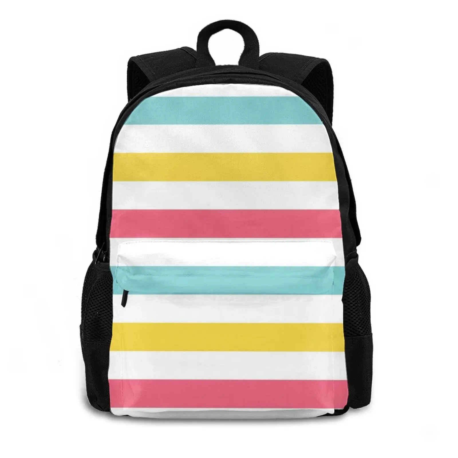 Pastel Stripes Travel Laptop Bagpack School Bags Stripes Pastel Girly Preppy Cute Pretty