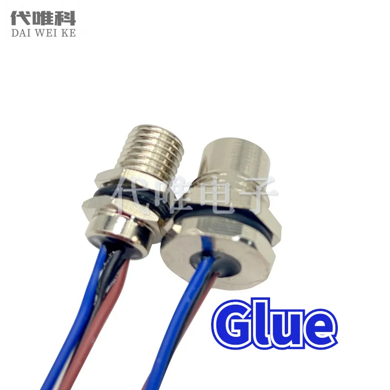 Imagem -02 - Pinos Pinos Soquetes Conectores de Cabo 8p12p Macho Fêmea Plugues 20cm Aviação Telecom Mais Leve Câmera Conector de Soldagem 50 Peças M12