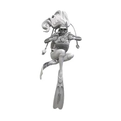 1/24 Resin Model Figure GK，Unassembled and unpainted kit