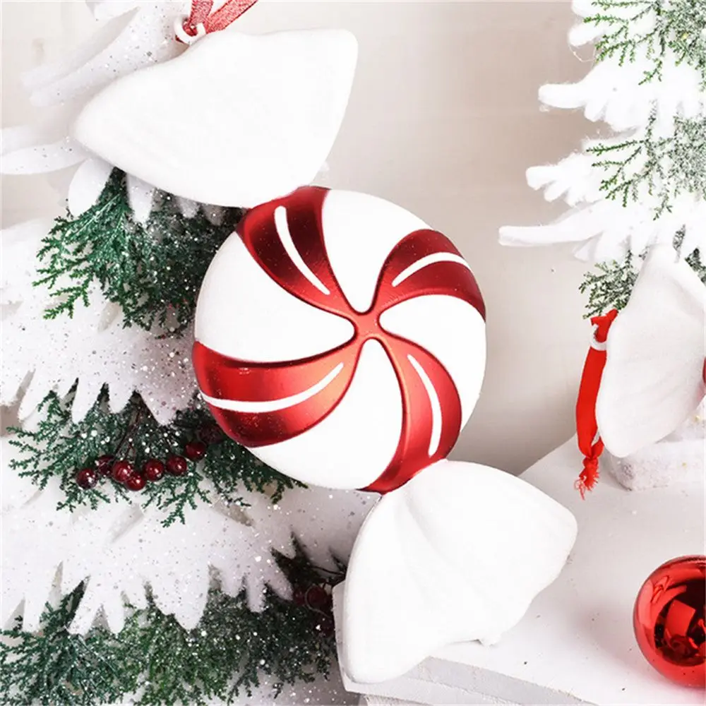 Red White Cute Home Decoration Ornament Wedding Giant Candy Display Tools Christmas Candy Cane