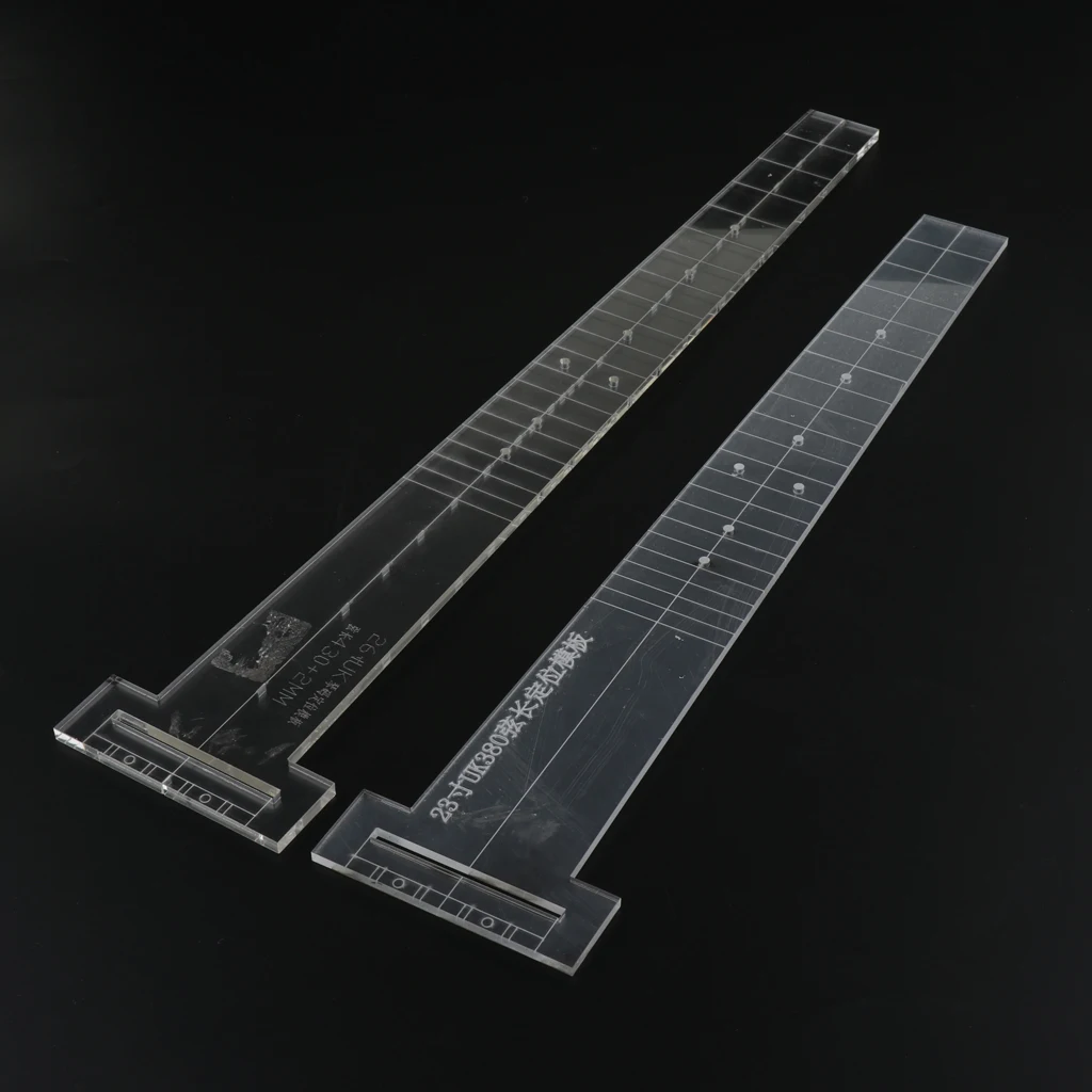 23/26 Inch Transparent Guitar Fingerboard Bridge Template Mold Luthier Tool