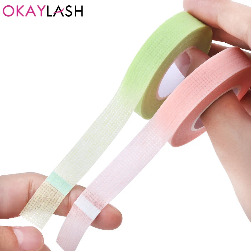 OKAYLASH 5 Rolls Breathable Eyelash ExtensionTapes Soft Medical Adhesive Tapes Stickers For Grafting Eye Lashes Makeup Tools