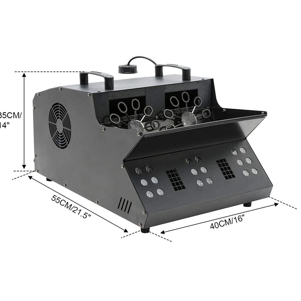 Imagem -05 - Máquina Automática de Fumaça de Névoa de Sabão Controle Remoto sem Fio para Palco dj Wedding Party Show Led Rgb Infantil Dmx 512 3000w