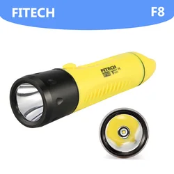 Fitech-プロのダイビングLED懐中電灯、ロングショット、800ルーメン、f8充電